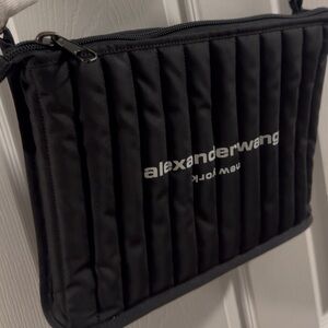 Alexander Wang Black Quilted Messenger Bag